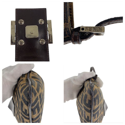 Fendi Zucca Mamma Bucket Brown Canvas 2241 26766 009 Shoulder Bag Handbag Women