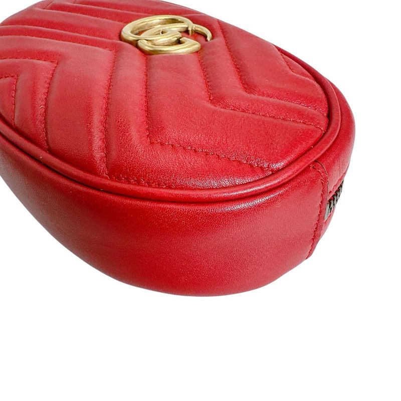 Gucci 476434 Body Bag GG Marmont Body Bag Gucci Red