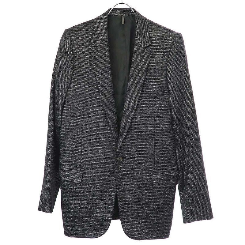 Dior Homme Dior Homme 2003aw Luster Wool Lamé Tailored Jacket 3hh1021077 Gray 50