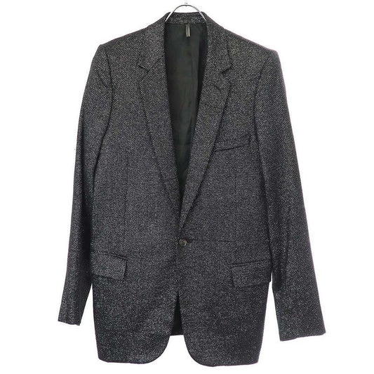 Dior Homme Dior Homme 2003aw Luster Wool Lamé Tailored Jacket 3hh1021077 Gray 50