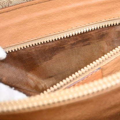 Celine Shoulder Bag Macadam Pattern Pvcleather Beige 64ka847