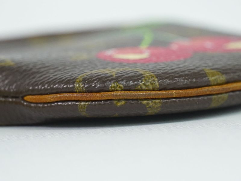 Authentic Louis Vuitton LV Porte Moneron Monogram Cherry Takashi Murakami Coin
