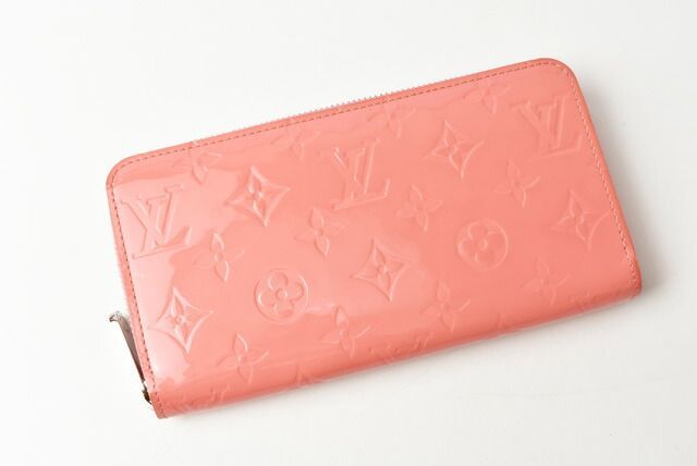 Louis Vuitton Preowned Wallet Louis Vuitton Round Zipper Vernis Rose Rich M93202