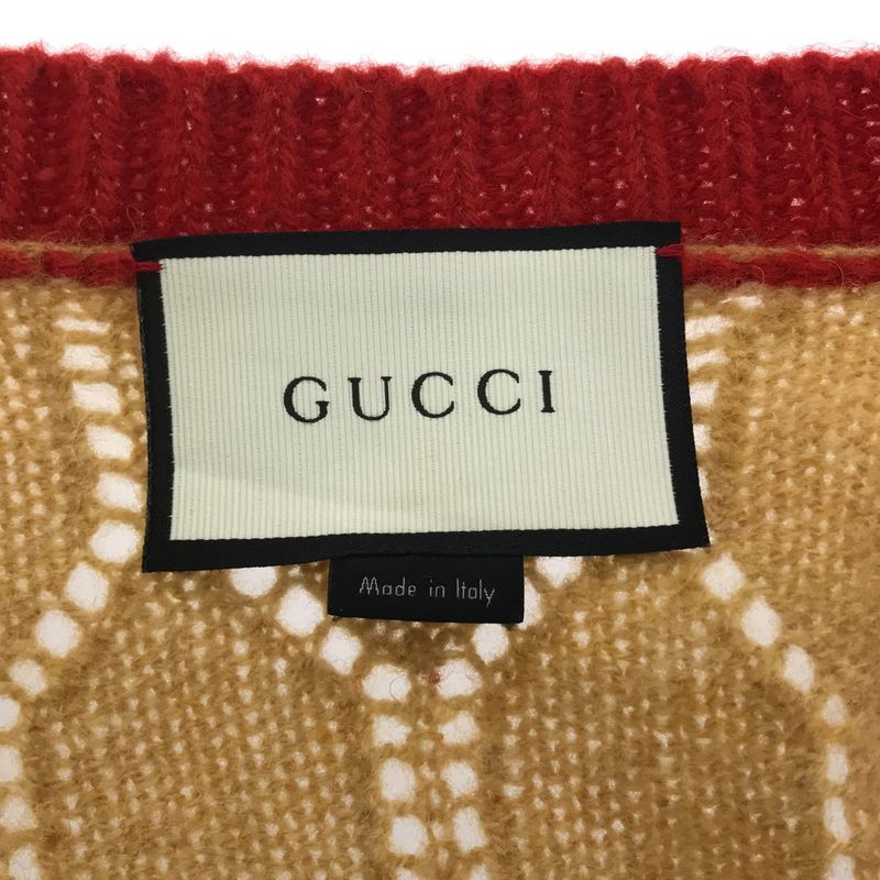 Gucci 16aw Multicolor Wool Knit Cardigan 439229 X1342 Mix L