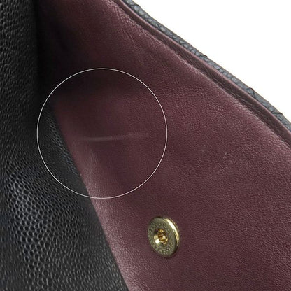 Chanel Shoulder Bag Matelasse 25 Flap Bag Caviar Skin Black Gold Hardware