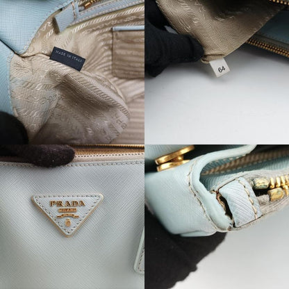 Prada Galleria Blue Saffiano Leather Bn227464