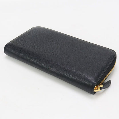 Prada Zip Around Vitero Leather 1ml506 Long Wallet Round Zipper Leather Women