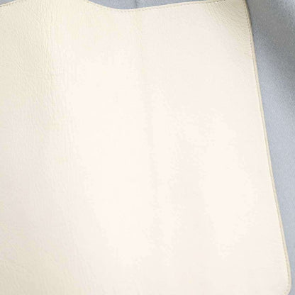 Fendi Leather Pocket Double Face Cape Coat Sac Blue 38 Ff8129 W1d