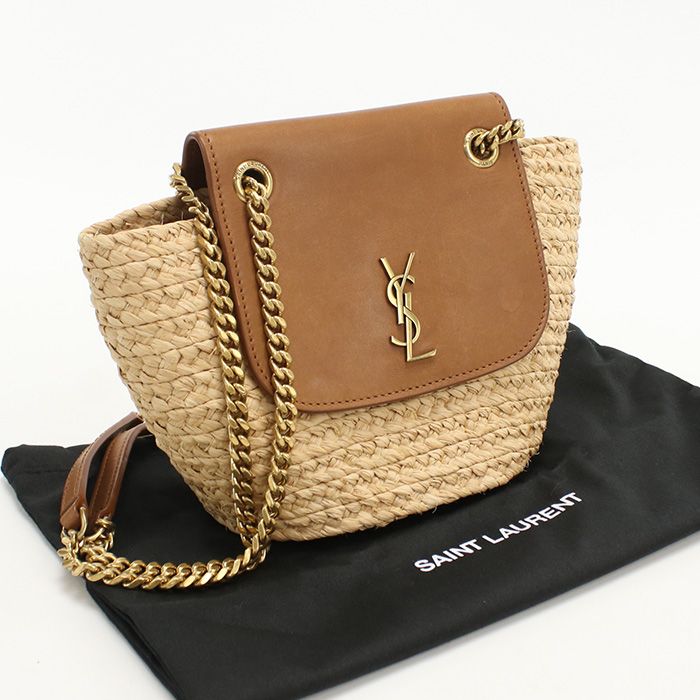 Saint Laurent Manon Mini Bag 774269 Baggage Bag Raffia Leather Women