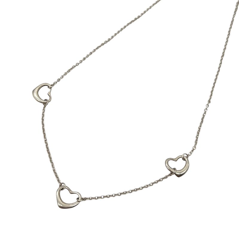 Tiffany & Co Tiffany & Co Necklace Triple Open Heart 925 Silver