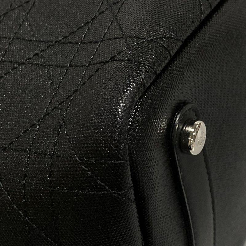 Dior/christian Dior Tote Bag Panarea Black Logo Charm None Leather