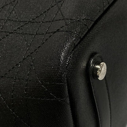 Dior/christian Dior Tote Bag Panarea Black Logo Charm None Leather