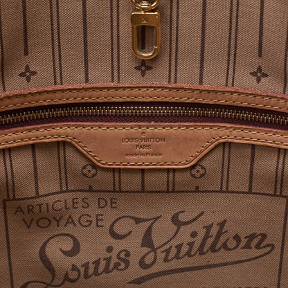 Louis Vuitton Monogram Neverfull MM Brown M40156 (gold Hardware) Tote Bag (gold