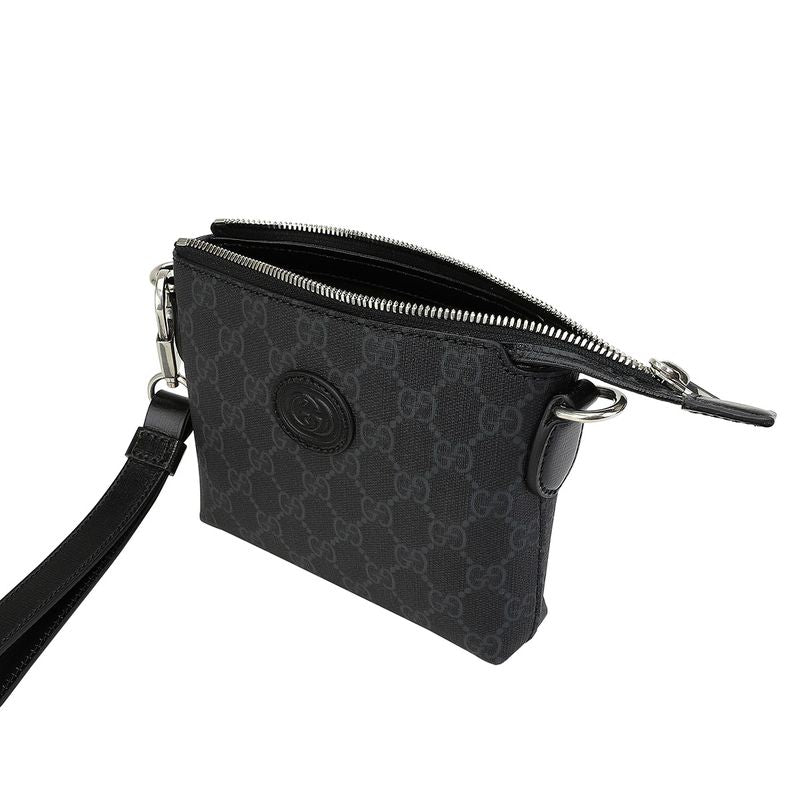 Gucci Shoulder Bag Interlocking G Black
