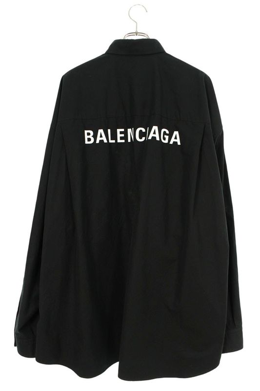 Balenciaga 725377 Tyb18 Back Logo Print Long Sleeve Shirt Men's 3