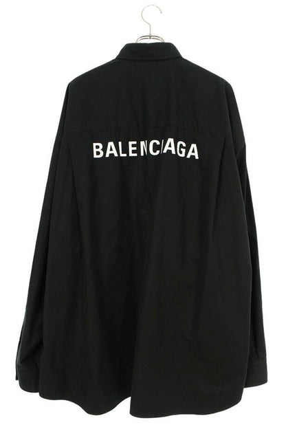 Balenciaga 725377 Tyb18 Back Logo Print Long Sleeve Shirt Men's 3