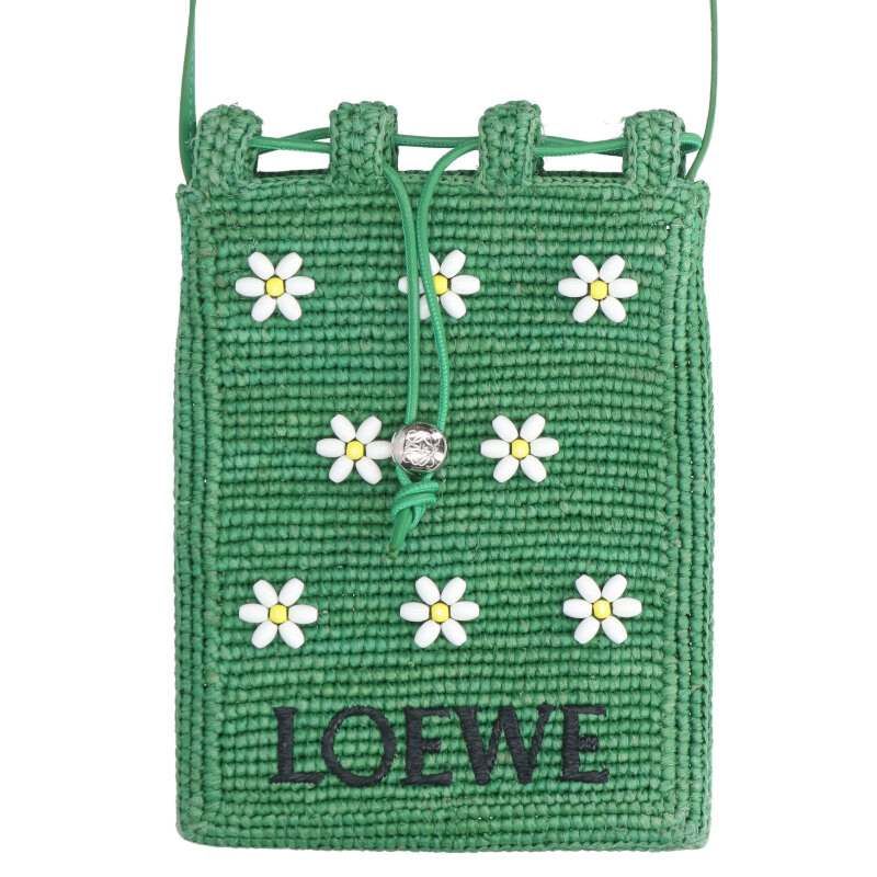 Loewe Flower Bead Decorated Shoulder Bag Men's
