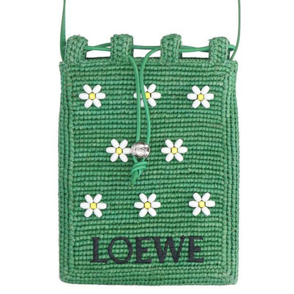 Loewe Flower Bead Decorated Shoulder Bag Men's
