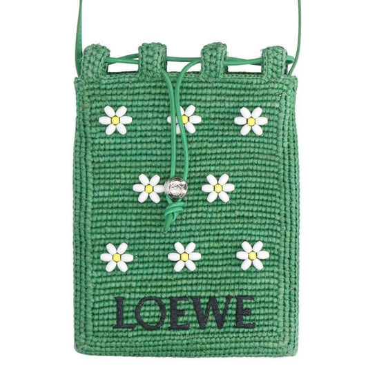 Loewe Flower Bead Decorated Shoulder Bag Men's