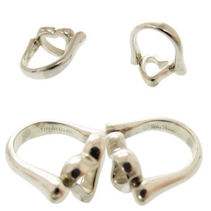Tiffany & Co Open Heart Silver 925 Size 8 Silver Ring 0154 Tiffany & Co