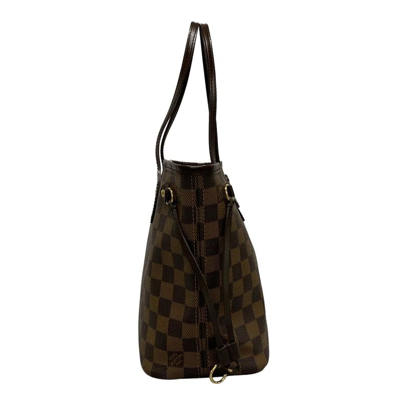 Louis Vuitton Damier Neverfull PM N51109 Ebène Tote Bag