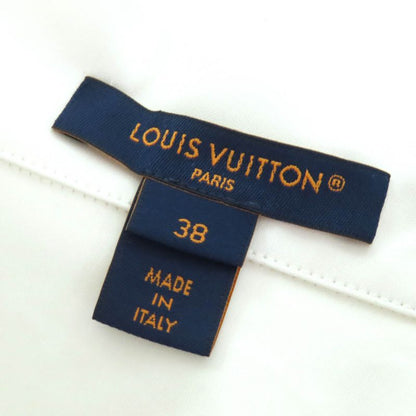 Louis Vuitton 25AW Cotton Logo Button Monogram Long Sleeve Shirt White Gold