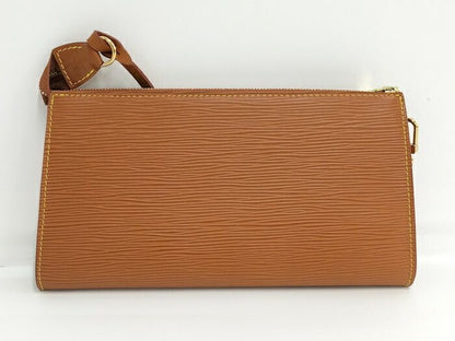 Louis Vuitton Pochette Accessoire Handbag Epi Leather Jibang Gold M52948