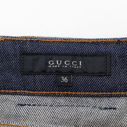 Gucci Bb05310310 Denim Navy Women's Mini Skirt