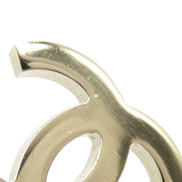 Chanel Necklace Coco Mark Swing Necklace GP Faux Pearl Colored Stone Blue X