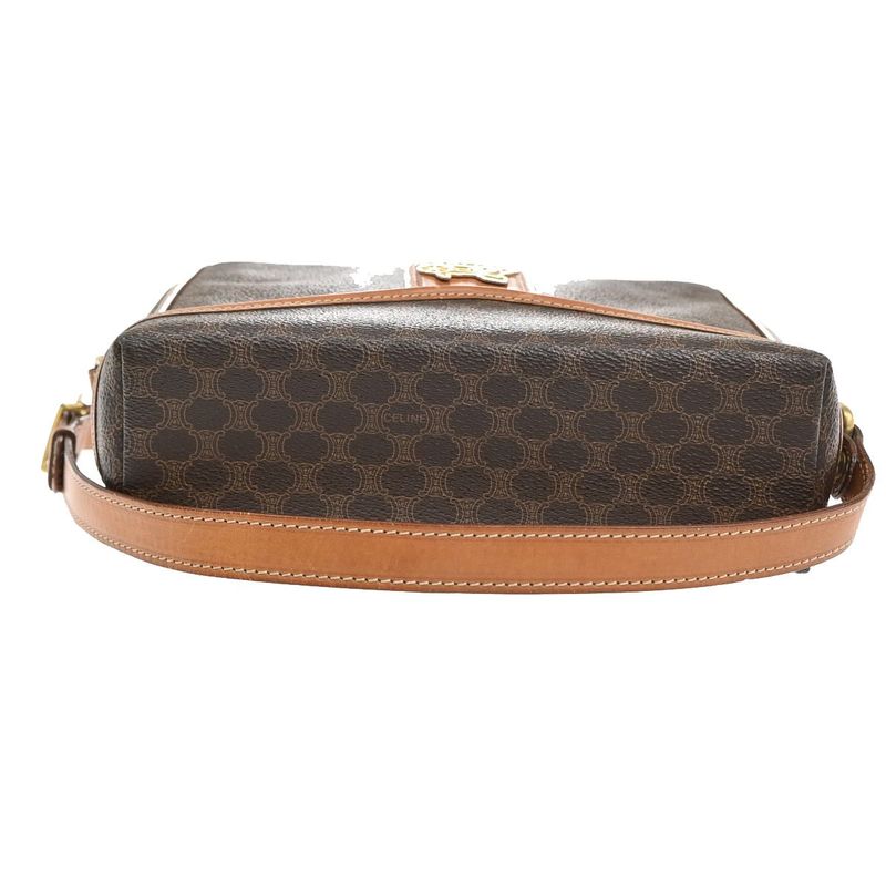 Celine Carriage Motif Shoulder Bag Macadam PVC Leather 31ka940