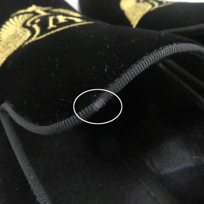 Louis Vuitton Hauteuil Line LV Logo Gold Embroidery Velvet Opera Shoes Loafers