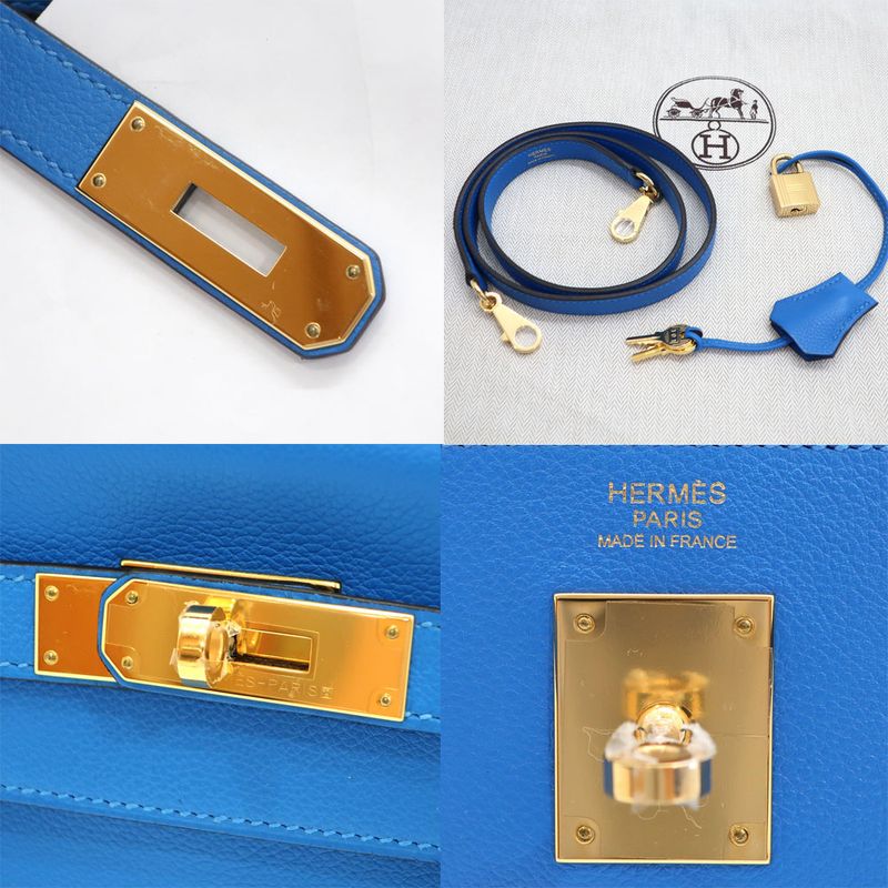 Hermes Kelly 32 Eva Color Handbag Inner Sewing X Stamp Gold Hardware