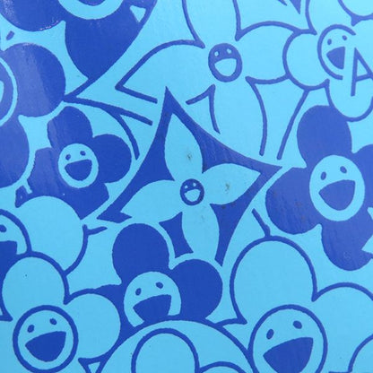 Louis Vuitton Accessory Pouch Pochette Cosmic PVC Blue Gold Hardware Takashi