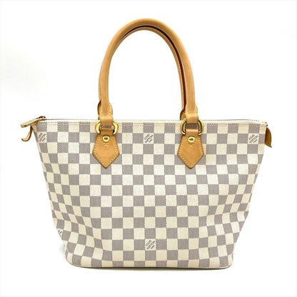Louis Vuitton Saleya PM Tote Bag Damier Azure N51186 White Gold Hardware Unisex