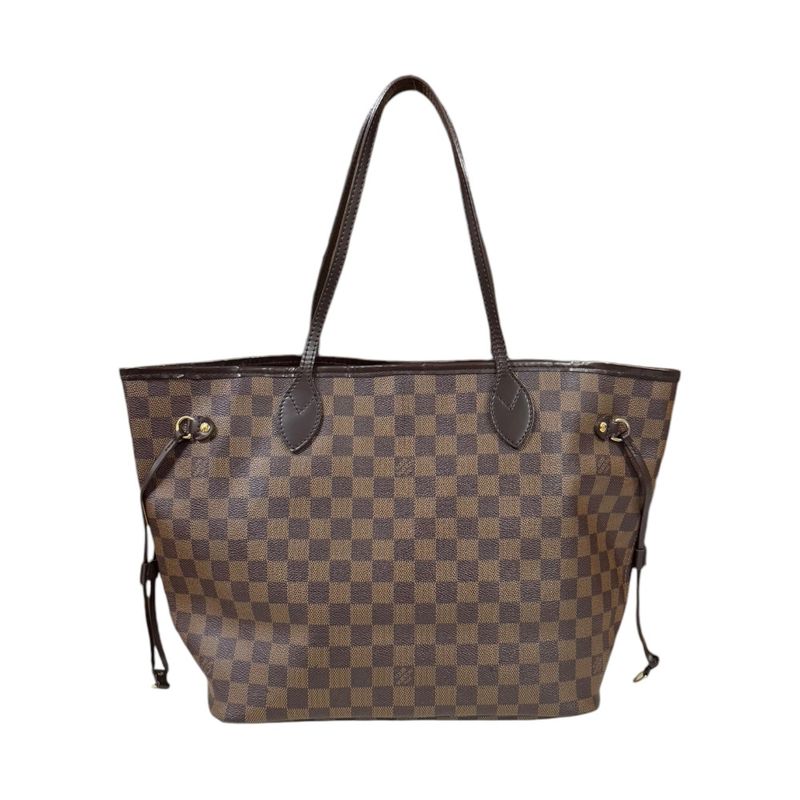Louis Vuitton Neverfull MM Damier Tote Bag Damier Canvas N51105 Brown Women