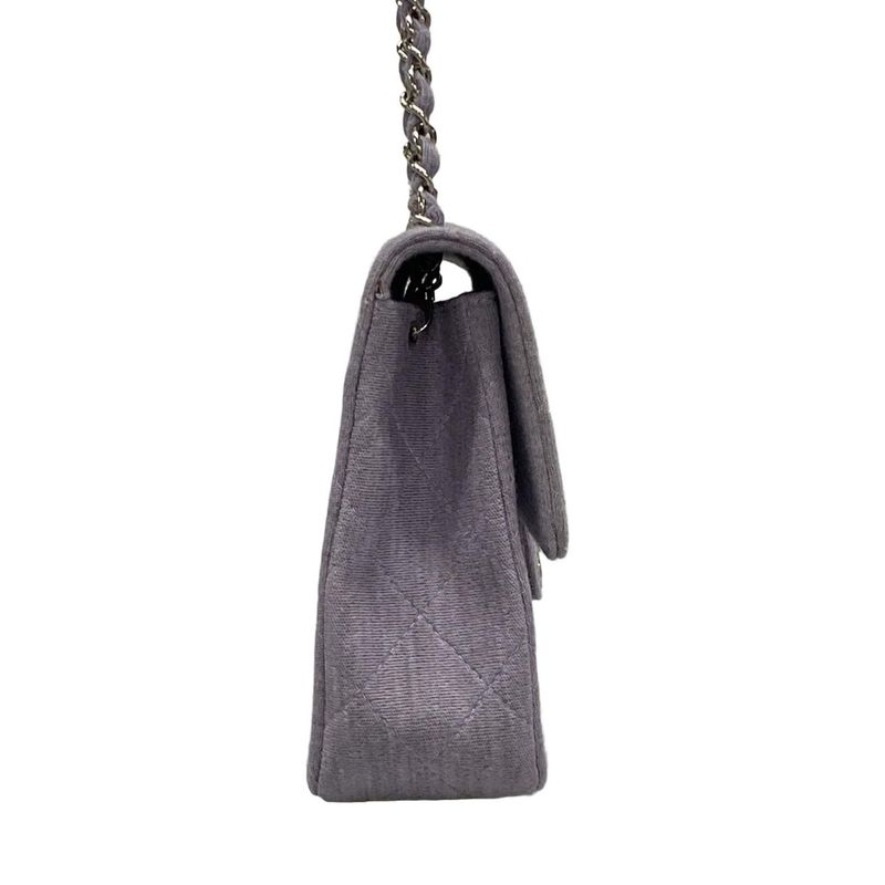 Chanel Shoulder Bag Single Flap Matelasse Light Purple Chain Shoulder/silver