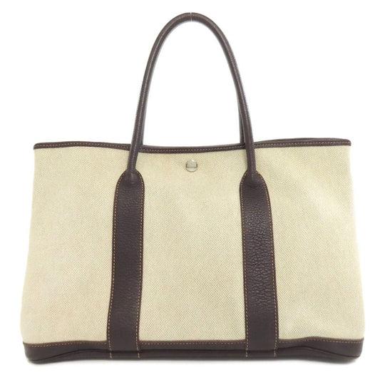 Hermes Garden Party PM Tote Bag Toile Ash Negonda Women