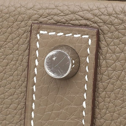 Hermes Handbag Birkin 40 Togo Etoupe Silver Hardware Glazed U Engraved (2022)