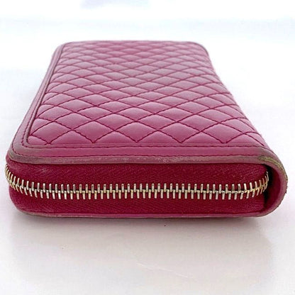 Prada Round Zipper Long Wallet Pink Fuxia 1m0506 Wallet