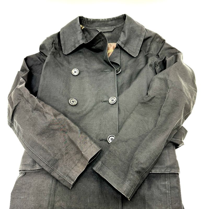 Louis Vuitton Pea Coat Mackintosh Cotton Black