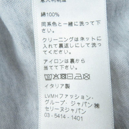 Celine 2x764501f 100% Cotton Logo Print Loose Fit Short Sleeve T-shirt Grey XS