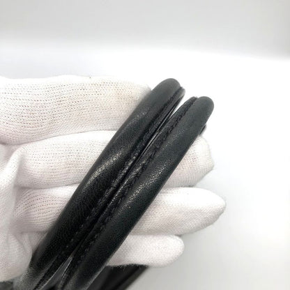 Prada Handbag Shoulder Bag Black Leather Women's Branded Fashion