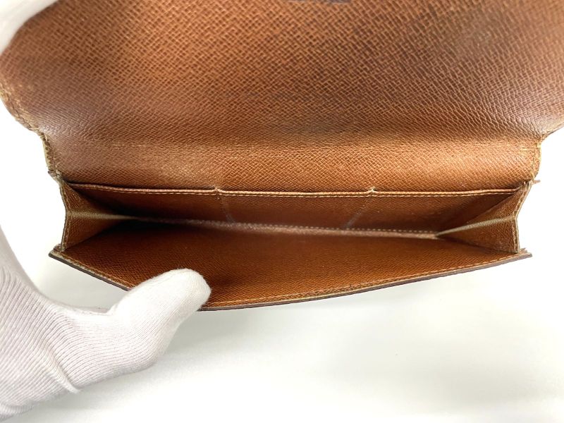 Louis Vuitton ルイ・ヴィトン モノグラム ポルトフォイユ・3カルトクレディ円 長財布 M61818 ブラウン スペイン製