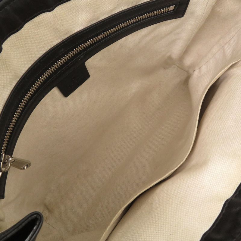 Gucci GG Embossed 658565 Black Messenger Bag Shoulder Bag Black 1774 Gucci Men's