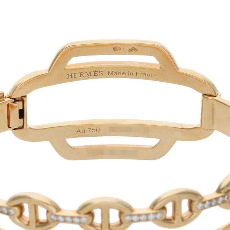 Hermes Collier De Chien Double Tour Collier De Chien Chaine D'ancre 18K Pink
