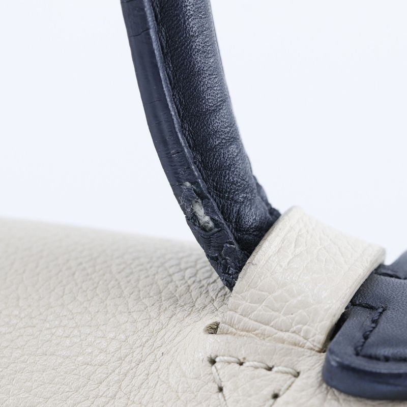 Louis Vuitton Lock Me MM M50191 Calf Black/beige Du0185 Ladies Tote Bag