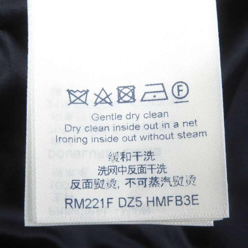 Louis Vuitton 100% Wool LV Icon Motif Zip Hoodie Blouson Navy 46 Made In Italy