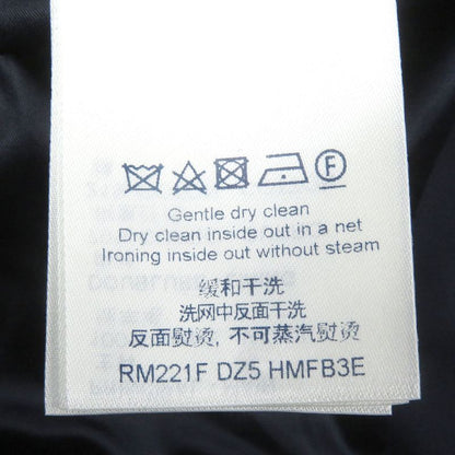 Louis Vuitton 100% Wool LV Icon Motif Zip Hoodie Blouson Navy 46 Made In Italy