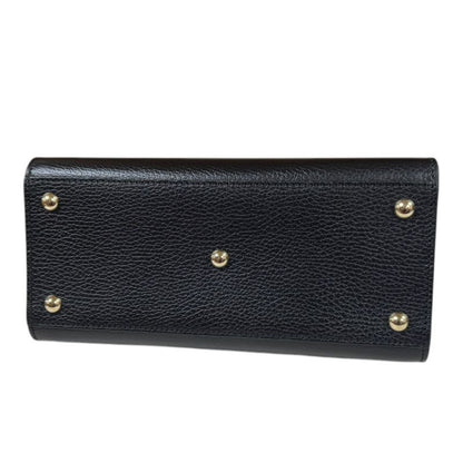 Gucci Outlet Interlocking G Soho Shoulder Bag Leather 607722 Black Ladies Gucci