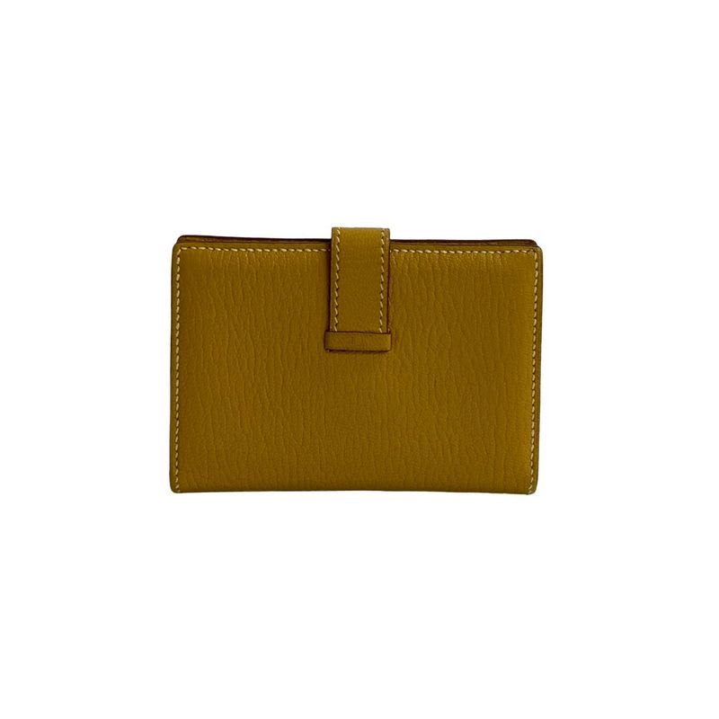 Hermes Hermes Bearn Mini Chevre Leather Card Case Business